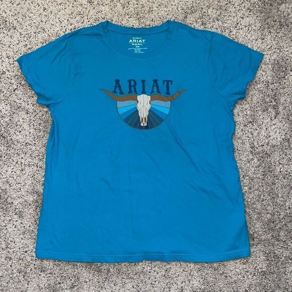 Ariat Pacific Steerhead Short Sleeve T-Shirt Medium - Picture 1 of 4